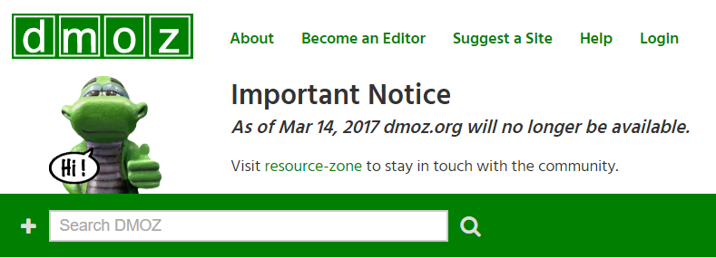 โครงการ DMOZ หรือชื่ออย่างเป็นทางการคือ Open Directory Project