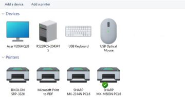 วิธีเข้าหน้าจัดการ Printer แบบดั้งเดิม